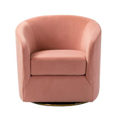 Emanuela Velvet Swivel Barrel Armchair