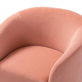 Emanuela Velvet Swivel Barrel Armchair