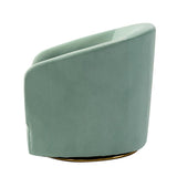 Emanuela Velvet Swivel Barrel Armchair