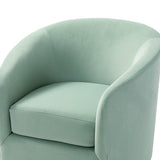 Emanuela Velvet Swivel Barrel Armchair