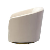 Emanuela Velvet Swivel Barrel Armchair