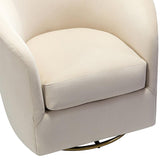 Emanuela Velvet Swivel Barrel Armchair