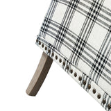 Tamsin Plaid Armchair with Nailhead Trim