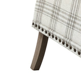 Tamsin Plaid Armchair with Nailhead Trim