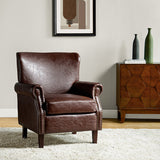 Luna Faux Leather Armchair