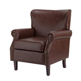 Luna Faux Leather Armchair
