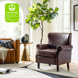 Luna Faux Leather Armchair