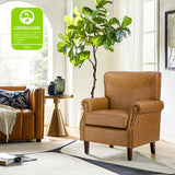 Luna Faux Leather Armchair