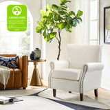 Luna Faux Leather Armchair