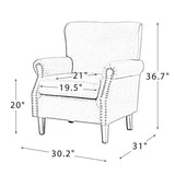 Luna Faux Leather Armchair