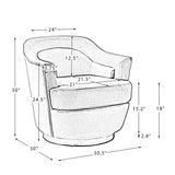 Cornelius Swivel barrel Chair