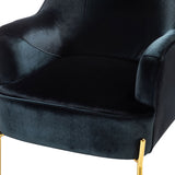 Marina 26" Wide Contemporary Velvet Armchair with Recessed Arms