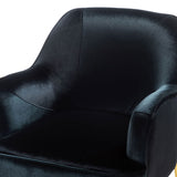 Marina 26" Wide Contemporary Velvet Armchair with Recessed Arms