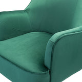 Marina 26" Wide Contemporary Velvet Armchair with Recessed Arms
