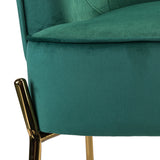 Marina 26" Wide Contemporary Velvet Armchair with Recessed Arms