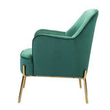 Marina 26" Wide Contemporary Velvet Armchair with Recessed Arms