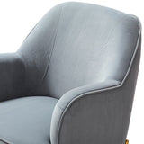 Marina 26" Wide Contemporary Velvet Armchair with Recessed Arms