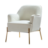 Marina 26" Wide Contemporary Velvet Armchair with Recessed Arms