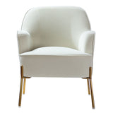 Marina 26" Wide Contemporary Velvet Armchair with Recessed Arms