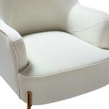 Marina 26" Wide Contemporary Velvet Armchair with Recessed Arms