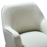 Marina 26" Wide Contemporary Velvet Armchair with Recessed Arms