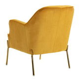 Marina 26" Wide Contemporary Velvet Armchair with Recessed Arms