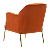 Marina 26" Wide Contemporary Velvet Armchair with Recessed Arms