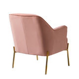 Marina 26" Wide Contemporary Velvet Armchair with Recessed Arms