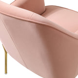Marina 26" Wide Contemporary Velvet Armchair with Recessed Arms
