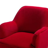 Marina 26" Wide Contemporary Velvet Armchair with Recessed Arms