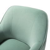Marina 26" Wide Contemporary Velvet Armchair with Recessed Arms