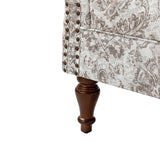 Felix Upholstered Wingback Armchair with Spindle Legs