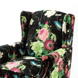Felix Upholstered Wingback Armchair with Spindle Legs