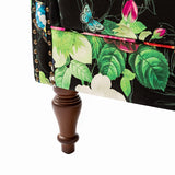 Felix Upholstered Wingback Armchair with Spindle Legs