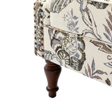 Felix Upholstered Wingback Armchair with Spindle Legs