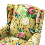 Felix Upholstered Wingback Armchair with Spindle Legs