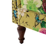 Felix Upholstered Wingback Armchair with Spindle Legs