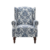 Felix Upholstered Wingback Armchair with Spindle Legs