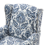 Felix Upholstered Wingback Armchair with Spindle Legs
