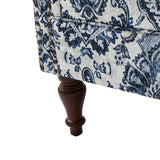 Felix Upholstered Wingback Armchair with Spindle Legs