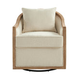Paul Jess Farmhouse Swivel Chair IVORY