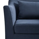 Sara Armchair with Slipcover & Box-pleated Skirt