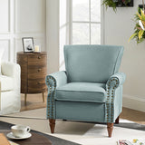 Hypanis Upholstered Armchair with Solid Wood Legs  Living Room Accent Chair