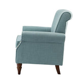 Hypanis Upholstered Armchair with Solid Wood Legs  Living Room Accent Chair