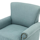 Hypanis Upholstered Armchair with Solid Wood Legs  Living Room Accent Chair
