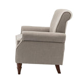 Hypanis Upholstered Armchair with Solid Wood Legs  Living Room Accent Chair