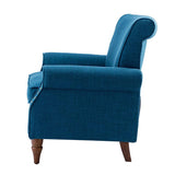 Hypanis Upholstered Armchair with Solid Wood Legs  Living Room Accent Chair