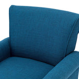 Hypanis Upholstered Armchair with Solid Wood Legs  Living Room Accent Chair