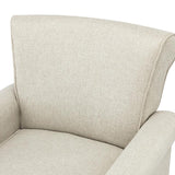 Hypanis Upholstered Armchair with Solid Wood Legs  Living Room Accent Chair