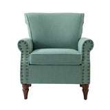 Hypanis Upholstered Armchair with Solid Wood Legs  Living Room Accent Chair